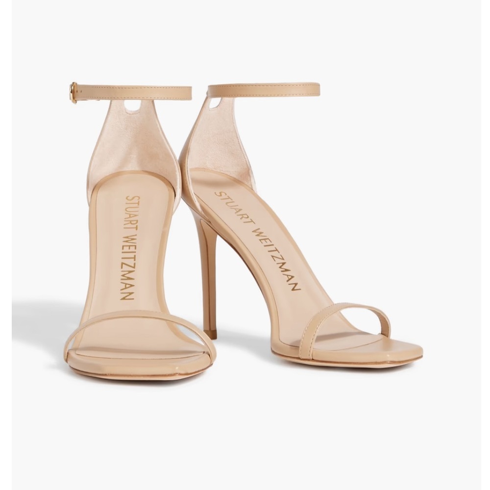 Stuart Weitzman Nude Ankle Strap Heels